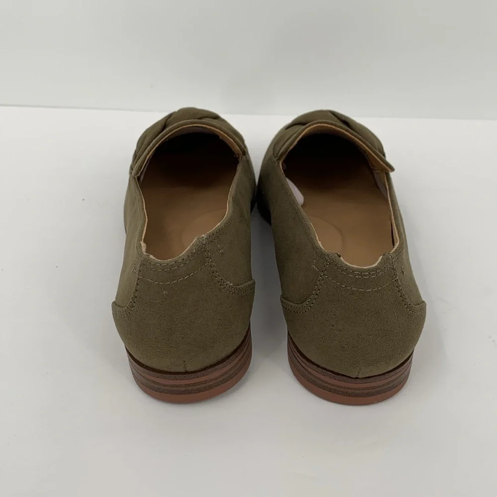 Market & Spruce Abrina loafer shoe flat olive green twist braid slip-on new 8